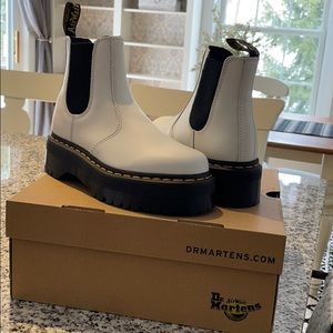 Dr Martens BRAND NEW white Quad Retro boots.